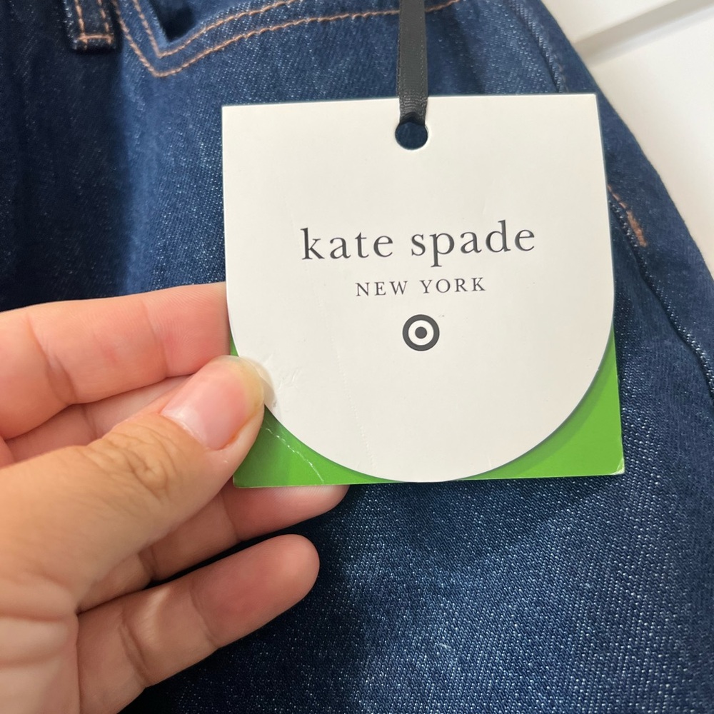 Women’s High Rise Straight Leg Wide Cuff Jeans Kate Spade x Target Size 4 NWT - Picture 6 of 11